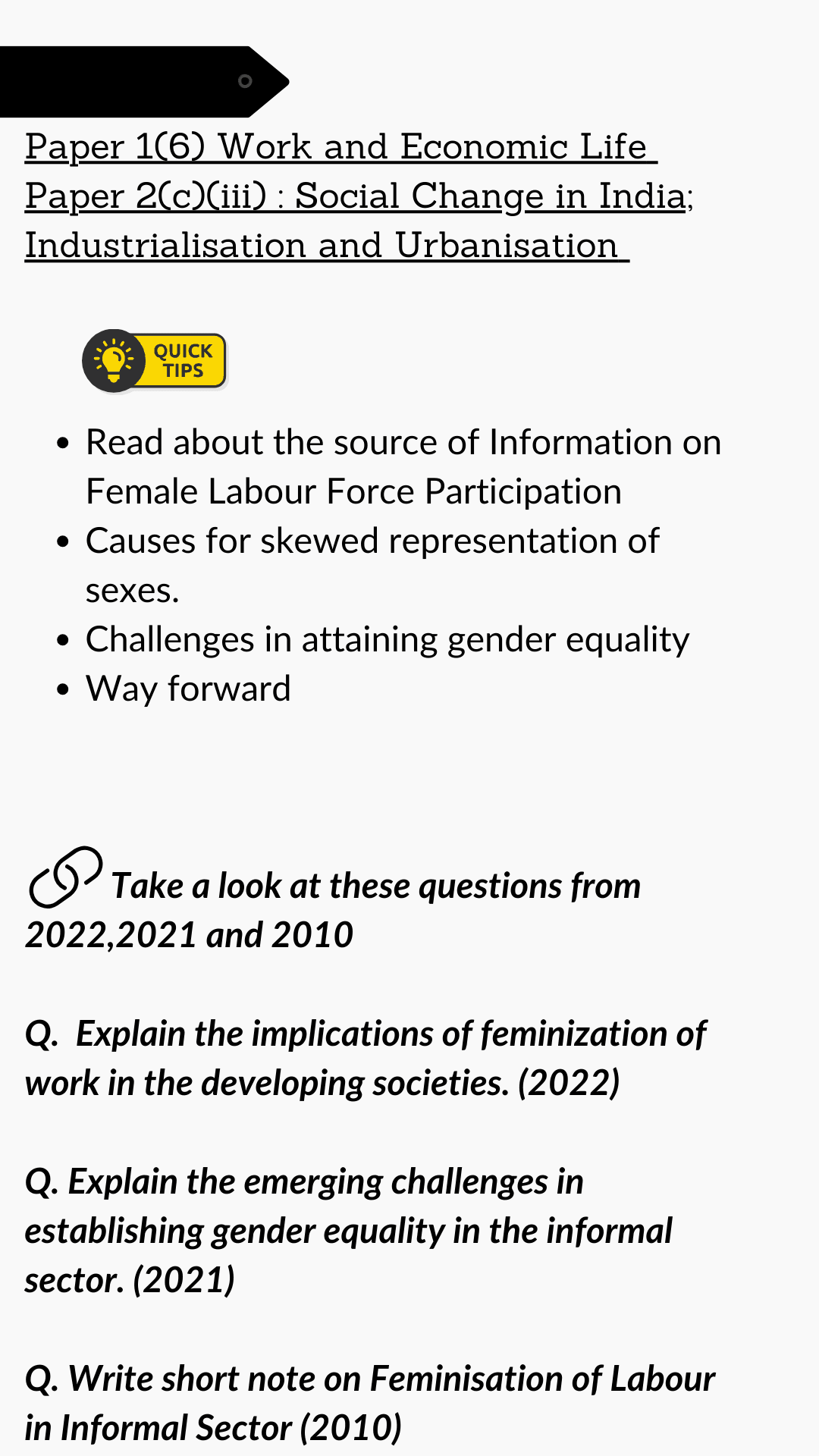 Female Labour Force Participation Rate 